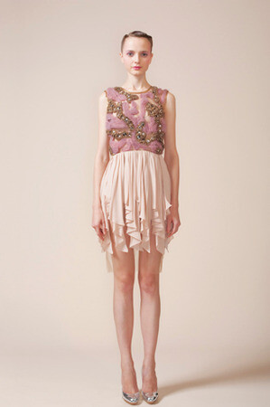 Peter Som Embellished Bodice Dress