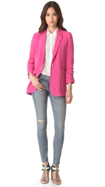 Elizabeth and James Crepe Heather Blazer