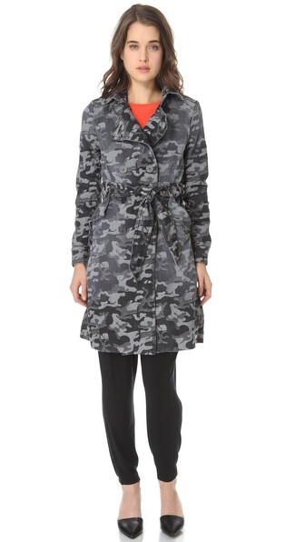 Kelly Wearstler Camo Denim Trench