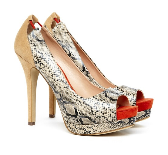 Peep toe platform