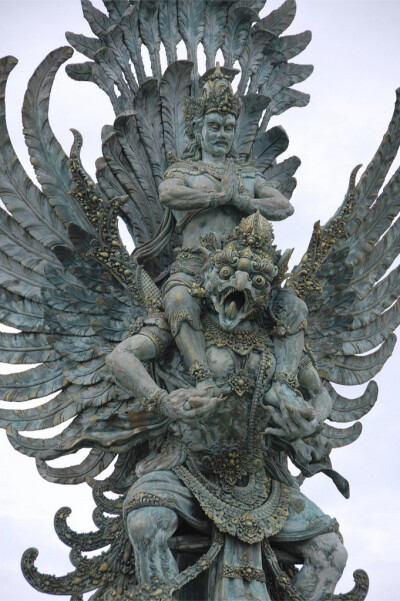 【Vishnu riding Garuda】