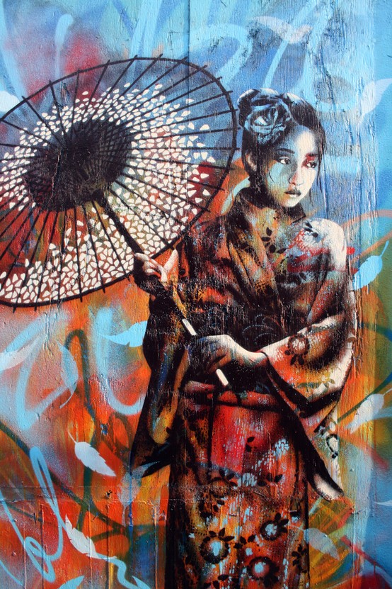 Geisha graffiti