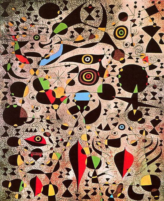 Woman Encircled by the Flight of a Bird - Joan Miro