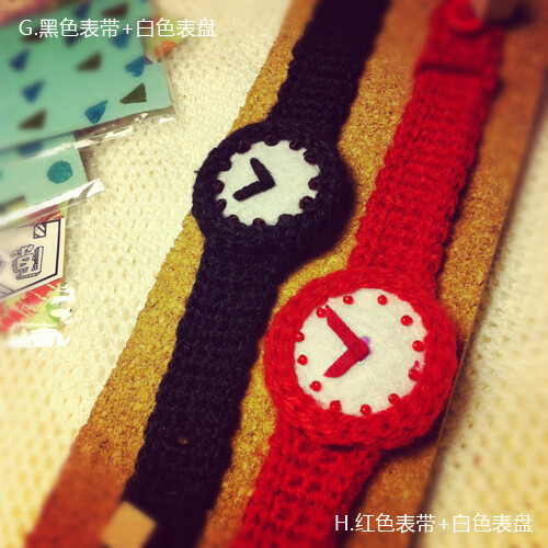 原创手工毛线STILL表 design & handmade by 蕾莎汤圆 http://item.taobao.com/item.htm?id=14840660318&