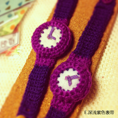 原创手工毛线STILL表 design & handmade by 蕾莎汤圆 http://item.taobao.com/item.htm?id=14840660318&