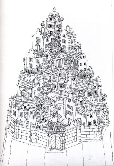 walled town