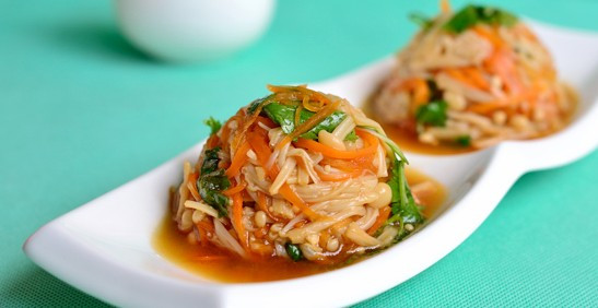 香脆爽滑【蒜香金针菇】的做法