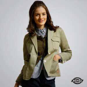 Dickies女式工装夹克帝客秋季女装西装领休闲外套