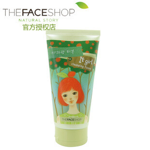 TheFaceShop菲诗小铺可爱女孩苹果泡沫洁面膏光滑细腻