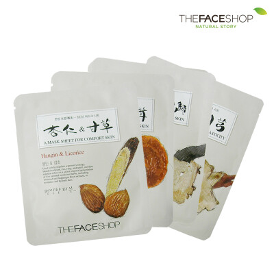 TheFaceShop韩方草本面膜贴片组合套装美白补水保湿