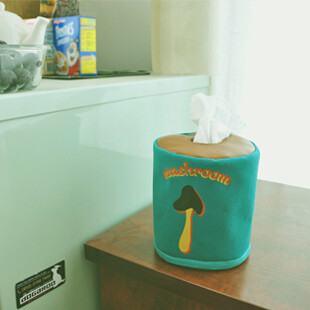 可爱彩色蔬菜纸巾筒（萝卜&蘑菇&玉米&茄子）纸巾抽盒厨房用品
