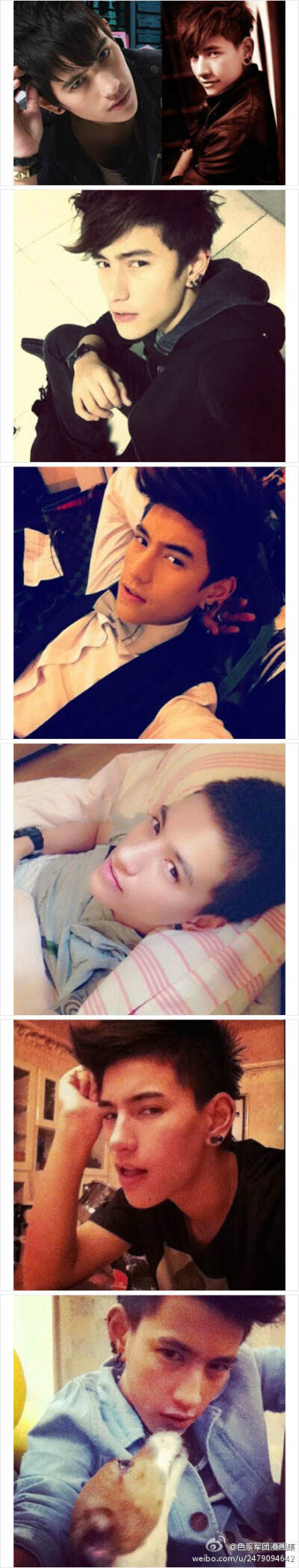 我在纠结到底是该把他放在男生分类还是放在女生分类。泰国歌手：ZEE。他其实是女生啦！