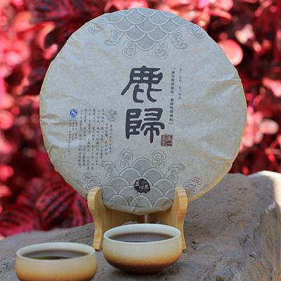 益心泉·鹿归·一级熟茶老料普洱茶 熟茶 普洱澜沧景迈茶区  编号：yxq191