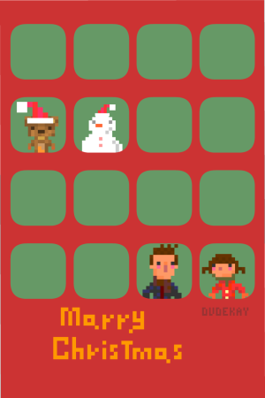 [dudekay]marry christmas 圣诞节版iphone壁纸一枚：）祝大家圣诞快乐