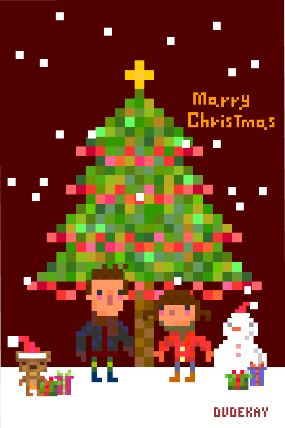 [dudekay]marry christmas 圣诞节版iphone壁纸一枚：）祝大家圣诞快乐