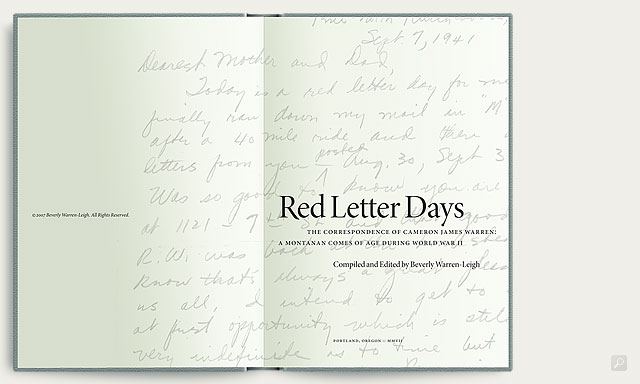 a) Rea Letter Days opening page ， 看出设计者分了几栏？