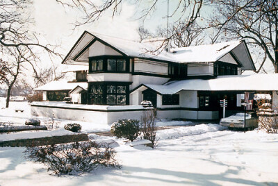 Frank Lloyd Wright’s B. Harley Bradley house (1901), Kankakee, Illinois