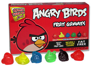 美国angry bird愤怒的小鸟水果qq糖盒装 99g（