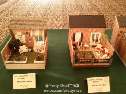 #Miniature Dollhouse娃娃屋賞析#小院室的娃娃屋，別致美麗