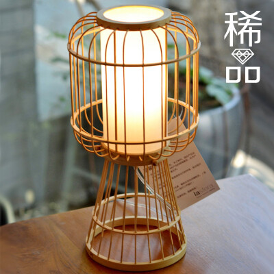 德国原创设计创意竹制纯手工台灯经典传统竹灯授权