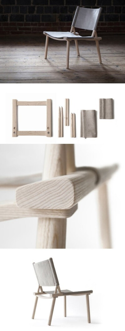 芬兰家具公司Nikari 最近推出一把可拆装椅子December chair ，由Jasper Morrison 和Wataru Kumano合作设计。