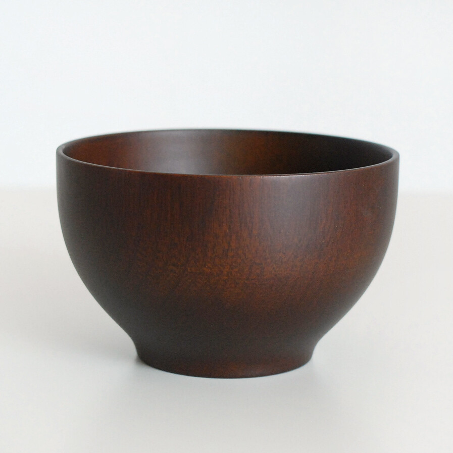 自然而然天然环保健康儿童小孩适用小号栗木碗出口日本n