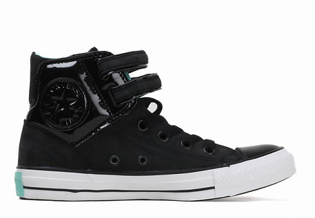 2013新款 CONVERSE/匡威 All Star帆布鞋 漆皮 黑色