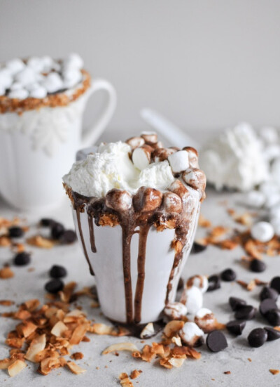 crockpot coconut hot chocolate.