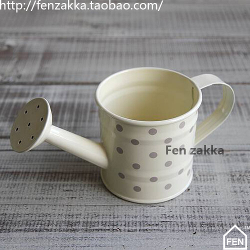 FEN ZAKKA 杂货 小铁壶 花洒（米白灰点