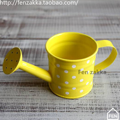 FEN ZAKKA 杂货 小铁壶 花洒 (黄色)