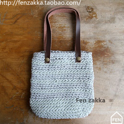 FEN ZAKKA 杂货 手工棉绳小手袋