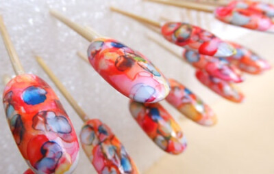 watercolour nail