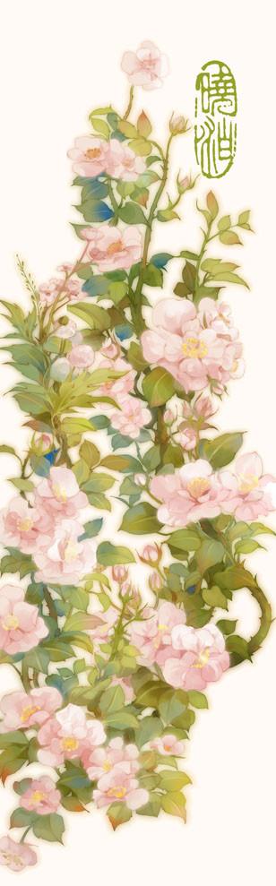 野蔷薇，小小的花朵，团团簇簇。作者：晓泊。【阿团丸子】