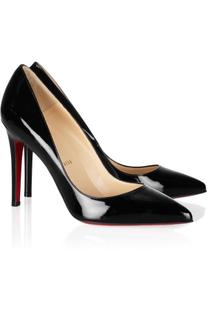 Christian Louboutin Pigalle 黑色10cm尖头红底高跟鞋