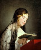 Friedrich von Amerling 阅读的女孩