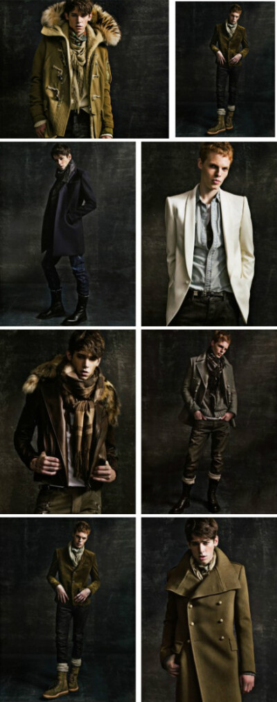 Balmain Homme 2011秋冬系列，充满了北欧粗犷而大气的游牧气质，强大而完美。