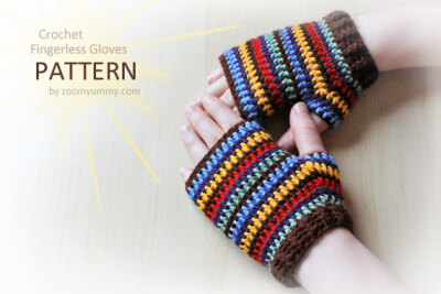Crochet Pattern Crochet Fingerless Gloves