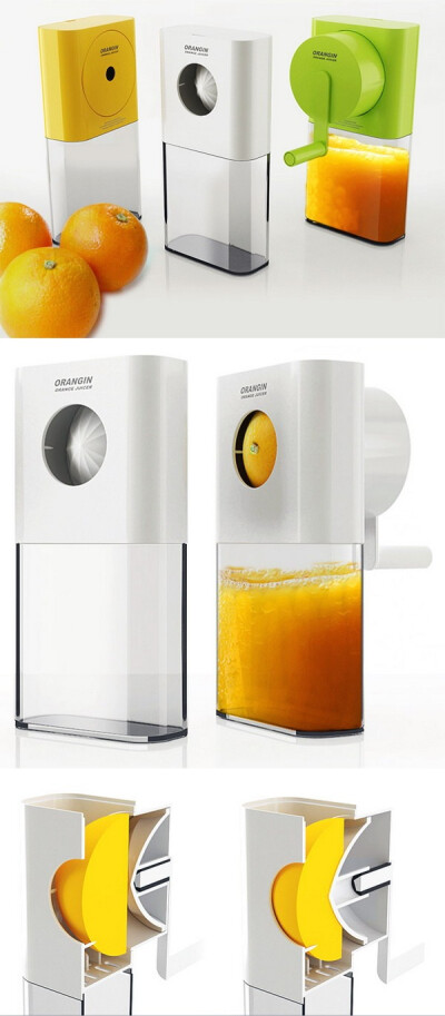 Orangin手摇式榨汁机 ，补充维C更容易！