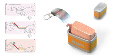 向上抬起杠杆食物可以当盖子被拉断。 某些食品（如火腿）的密度，使得难以提取它们从它们的罐。他们试图撬开了如刀割的实施可能会导致损坏的实现。可以打开盖子一杆向上抬起。当盖子被拉断，同时拉了一个连接的标签…