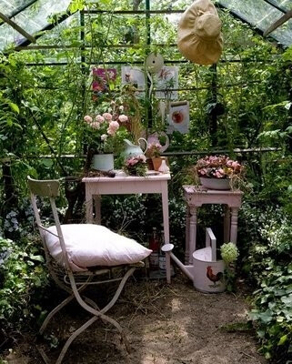 lovely spot in the greenhouse! by ruthie