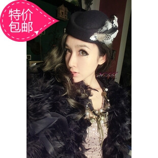 羊毛呢礼帽 聚会宴会拍照礼帽