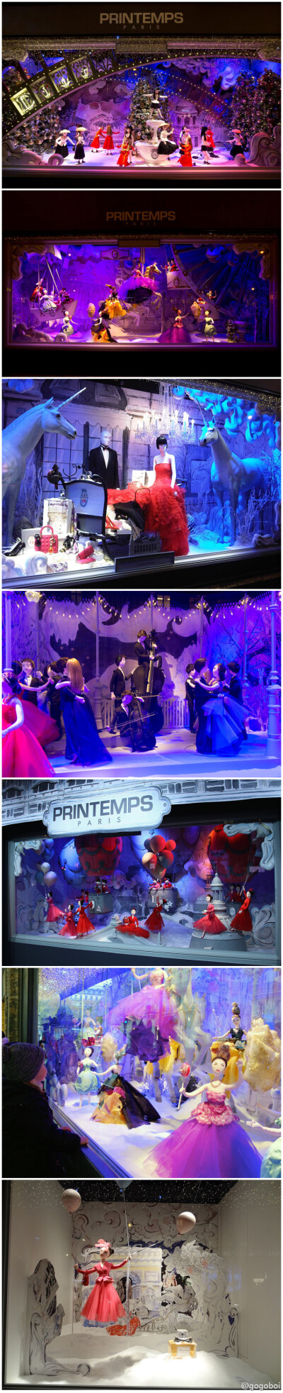 #2012最美圣诞橱窗# ——巴黎Printemps