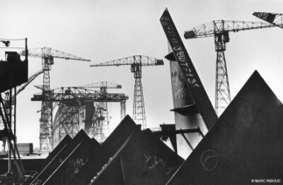 Construction of ocean liner ‘France’ at Saint-Nazaire