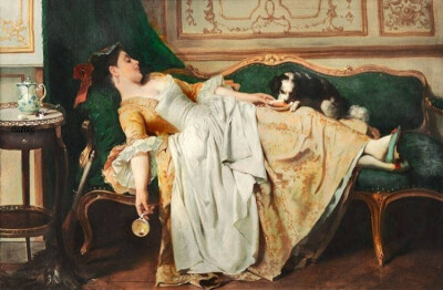 Henri-Guillaume Schlesinger 的一组古典主义艺术插画。