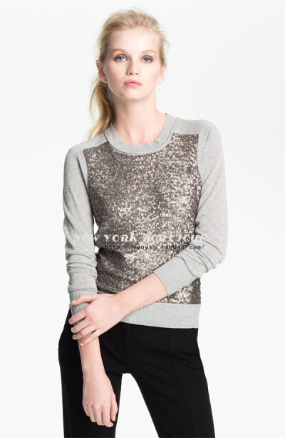  DVF 2012秋冬新款 'Paryse' Sequin Sweater