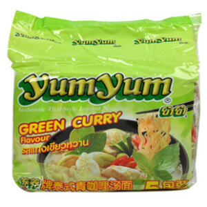 泰国进口yumyum养养牌超浓泰式青咖喱面方便面泡面汤面包装