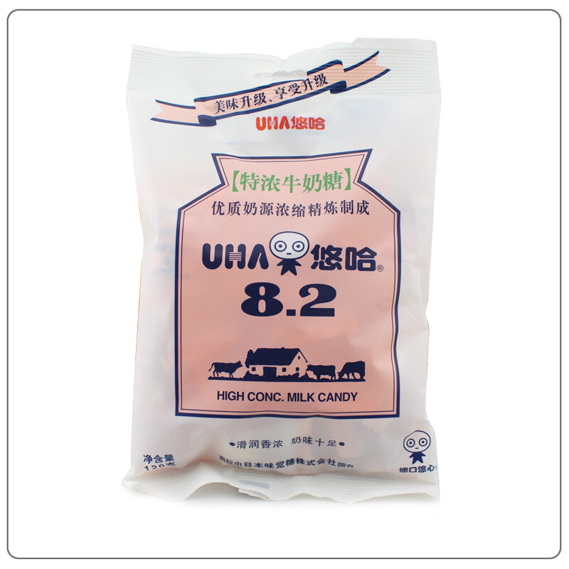 UHA悠哈糖果特浓牛奶糖()g约粒装硬奶糖喜宴