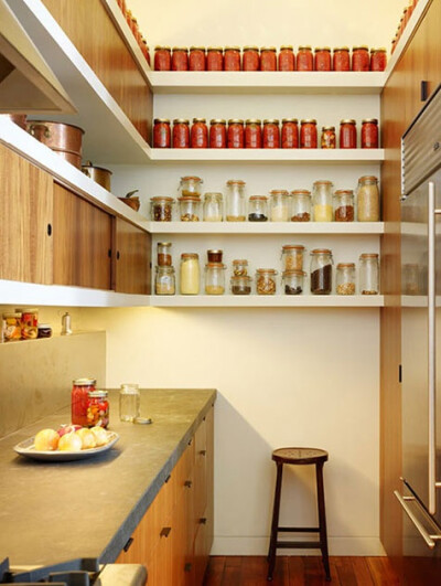 narrow galley kitchen.