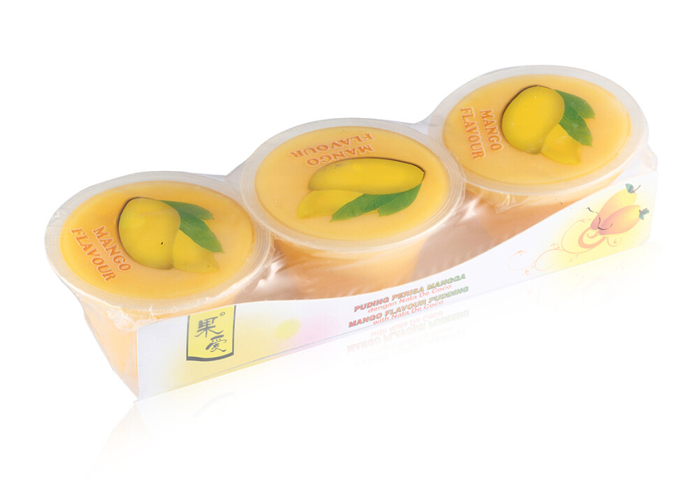 马来西亚食品果爱芒果味果冻果味型三盒装g盒进口零食