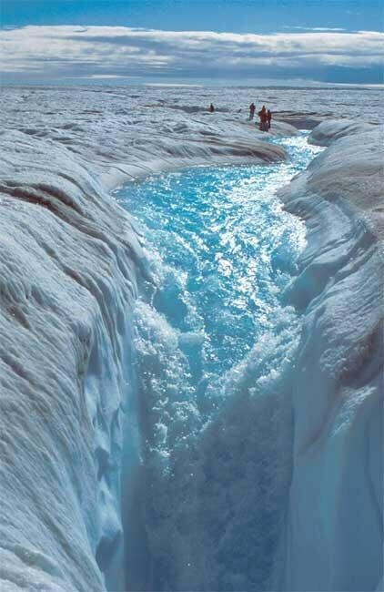 格陵兰 雅各布港冰川(Jakobshavn Glacier).透心的蓝~